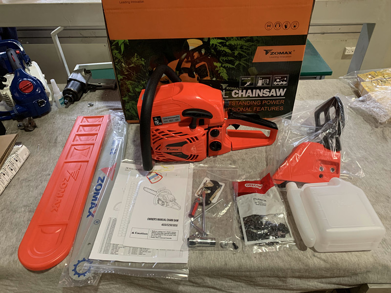 red color 58cc 2.4kw 2-stroke 5800 gasoline chainsaws