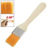 0.98'' Orange Synthetic Hair Head Wooden Handle Paint Brush
