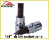 1/4"dr bit socket cr-v