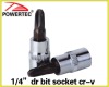 1/4"dr bit socket cr-v