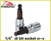 1/4"dr bit socket cr-v