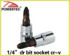 1/4"dr bit socket cr-v