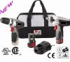 10.8V Li-Ion Cordless Impact Wrench& Drill Kit