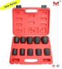 10 PC 3/4" Metric Standard Impact Socket Set, 6PT