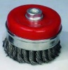 100mm 4"Steel Twist Wire Cup Brush