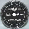 105mm Deep teeth turbo small diamond blade for fast cutting marble--STAJ