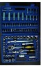108 pcs 1/4" & 1/2" socket set