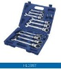 10pcs Flexible Ratchet Combination Wrench Set