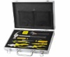 10pcs aluminium case hand tool set