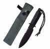 11'' Survival Hunting Knife with with Fitted Leather Sheath