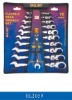 11pcs Flexible Ratchet Combination Wrench Set