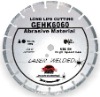 12'' Hand-held high speed laser welded diamond cutting blade for long life cutting extremely abrasive material--GEHK