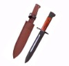 12'' Hunting Knife with with Fitted Leather Sheath