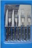 12pcs stainless steel steak knife & fork with PP handle