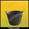 13L Black rubber bucket construction bucket feed bucket