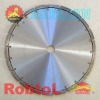 14'' Laser Welded Diamond saw Blade for Hand-Hold High Speed Saw Cutting Hard Cured Concrete Reinforcing--COWH