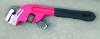 14" offset pipe wrench with dipped handle