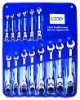 14pc Flexible Head Combination Ratchet Spanner Wrench