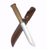 15'' Outdoor knives/hunting knives with fitted leather sheath