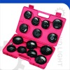 15PCS CUP TYPE OIL FILTER WRENCH SET