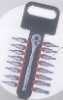 17pc 3/8" drive bits socket set