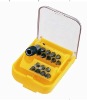 17pc Plastic Rack Box Screwdriver Bits Set