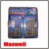 17pc Titanium Coated HSS Drill Bit Set