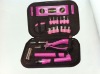 17pcs home tools kit lady tools kit canvas bag tools kit