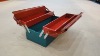 18" 3 Tray heavy duty steel tool box, double handle