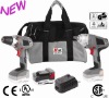 18V Li-Ion Cordless Impact Wrench & Drill Kit