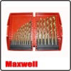 19pcs HSS Titanium Drill Set