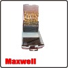 19pcs HSS Titanium Drill Set