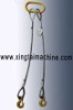 2 leg steel wire rope sling, sling for crane