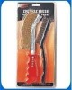 2 pcs DIY Knife brush Steel Wire Brush with plastic handle