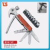 2012 Car tool saving multi hammer with wood hand stainless steel hammer