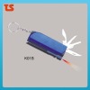 2012 New design multi function novelty pocket LED lighterknife Mountain climbing tools (K01B)