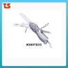 2012 New design multi function novelty pocket knife with LED light(K5007G33