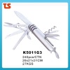 2012 New design multi function novelty pocket knife with LED light K5011G3