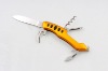 2012 New product red stainless steel multi knife with. LED shids multi pocket knife