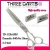 2012 hairdressing scissors ( high quality screw ,special handle)