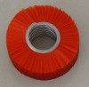 2012 new!! red synthetic fiber disc brush
