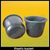 20L black plastic construction buckets