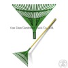 24"*26T Plastic Rake with wooden handle
