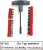 27pc T type screwdriver