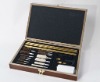 28pcs gun cleaning set wooden box