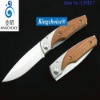 3.7 inch zirconia ceramic wood handle folding knife