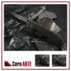 3.75" ceramic folding knife (mirror polished blade with Carbon Fiber/stainless steel liner handle)