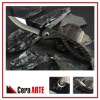 3.75" ceramic folding knife (mirror polished blade with Kevlar Carbon Fiber/stainless steel liner handle)