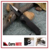 3.75" ceramic folding knife (mirror polished blade with KevlarCarbon Fiber/stainless steel liner handle)