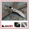 3.75" ceramic pocket knife (mirror polished blade with Titanium handle)